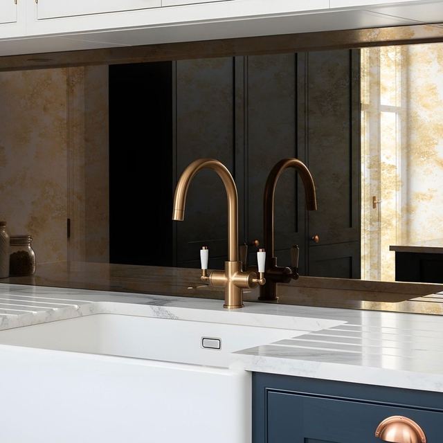 Elder Dore bronze antique mirror splashback